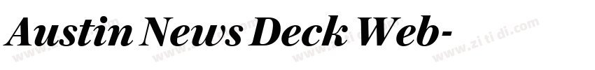 Austin News Deck Web字体转换 Austin News Deck Web字体转换